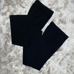 Set of 2 Black Bootcut Pants Express and Uniqlo XS 0